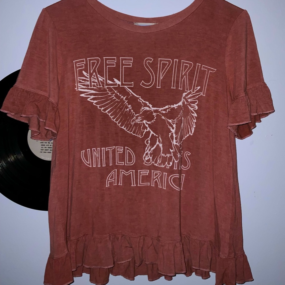 Rusty pink tee shirt
